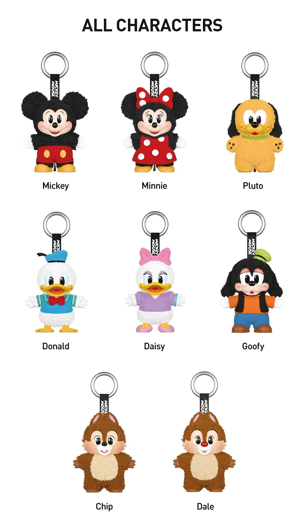 Disney Mickey Family Series Plush Pendant Blind Box