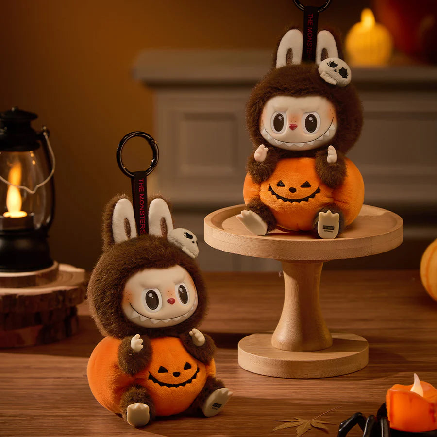 The Monsters LABUBU Happy Halloween Party Series - Sitting Pumpkin Vinyl Plush Pendant